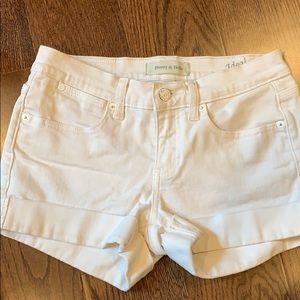 White cuff Shorts